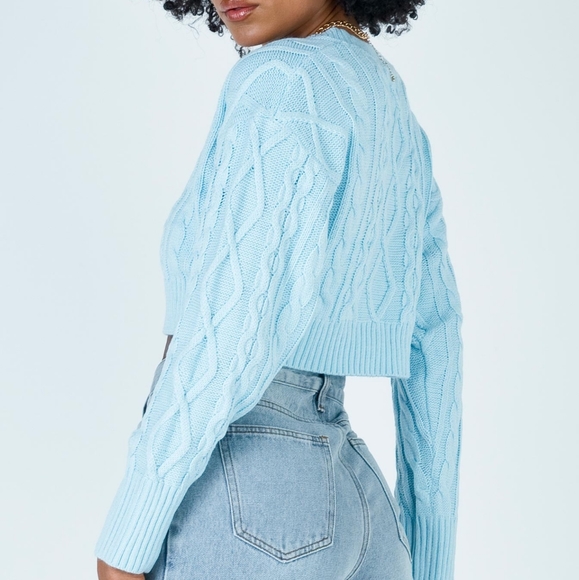 Princess Polly Soleil Cropped Cardigan S/M - Picture 4 of 4